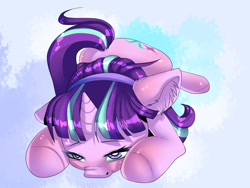 Size: 2484x1872 | Tagged: safe, artist:liza-gleryans13, starlight glimmer, pony, unicorn, solo, underhoof