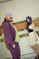 Size: 1367x2048 | Tagged: safe, artist:squibbers, rarity, spike, human, cosplay, irl, irl human, photo