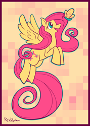 Size: 712x1000 | Tagged: safe, artist:nikipaprika, fluttershy, pegasus, pony, female, mare, pink mane, solo, yellow coat