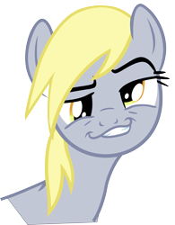 Size: 3360x4299 | Tagged: safe, derpy hooves, pegasus, pony, female, mare, simple background, smirk, smugdash, solo, transparent background, vector