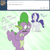 Size: 1000x1000 | Tagged: safe, artist:fledgex, rarity, spike, dragon, pony, unicorn, female, male, shipping, sparity, straight, the right-hand dragon, tumblr