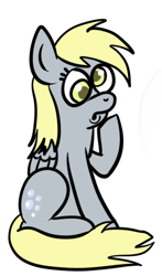 Size: 266x451 | Tagged: safe, artist:catfood-mcfly, derpy hooves, pegasus, pony, female, incestria girls, mare, solo