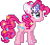 Size: 96x86 | Tagged: safe, pinkie pie, earth pony, pony, askharajukupinkiepie, desktop ponies, edited desktop ponies sprite, fashion, pixel art, simple background, solo, transparent background