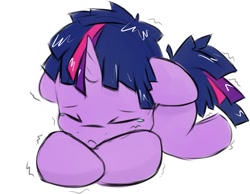 Size: 1049x815 | Tagged: dead source, safe, artist:kryptchild, derpibooru import, dusk shine, twilight sparkle, colt, crying, rule 63, scared