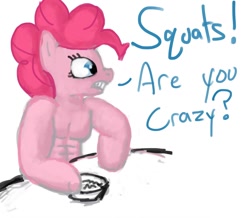 Size: 1200x1044 | Tagged: safe, artist:derpilish, pinkie pie, anthro, muscles, solo