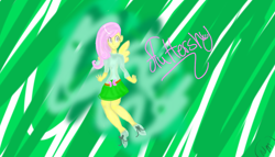 Size: 1162x664 | Tagged: safe, artist:girlbronyandwhoivan, fluttershy, equestria girls, humanized, solo, winged humanization