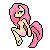 Size: 50x50 | Tagged: safe, artist:devangelus, fluttershy, anthro, semi-anthro, icon, lowres, simple background, solo, transparent background