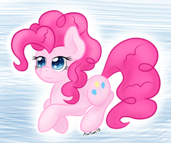 Size: 1000x835 | Tagged: safe, artist:martian, pinkie pie, earth pony, pony, female, mare, pink coat, pink mane, simple background, solo