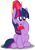 Size: 685x974 | Tagged: safe, artist:kristysk, derpibooru import, twilight sparkle, bowtie, fez, hat