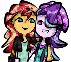 Size: 1082x940 | Tagged: safe, starlight glimmer, sunset shimmer, equestria girls, female, lesbian, shimmerglimmer, shipping