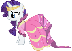 Size: 4961x3515 | Tagged: safe, artist:kooner-cz, rarity, pony, unicorn, suited for success, absurd resolution, clothes, dress, gala dress, jewelry, simple background, solo, tiara, transparent background, vector