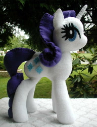 Size: 1060x1377 | Tagged: safe, artist:slipsntime, rarity, irl, photo, plushie, solo