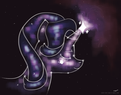 Size: 4200x3300 | Tagged: safe, artist:supersiri, starlight glimmer, pony, unicorn, constellation, eyes closed, incorporeal, solo, stars