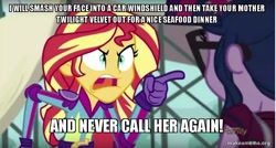 Size: 800x429 | Tagged: safe, edit, edited screencap, screencap, sci-twi, sunset shimmer, twilight sparkle, equestria girls, friendship games, anchorman, caption, image macro, meme, sunset yells at twilight