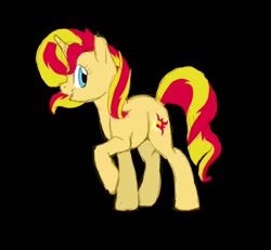 Size: 1300x1200 | Tagged: safe, artist:catlover1672, sunset shimmer, pony, unicorn, solo