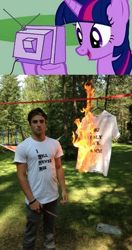 Size: 460x873 | Tagged: safe, derpibooru import, twilight sparkle, human, exploitable meme, irl, irl human, photo, tv meme, yolo