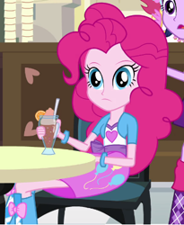 Size: 347x423 | Tagged: safe, screencap, pinkie pie, equestria girls, equestria girls (movie), drink