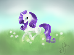 Size: 1600x1200 | Tagged: safe, artist:chainedrosee, rarity, pony, unicorn, female, horn, mare, solo, white coat