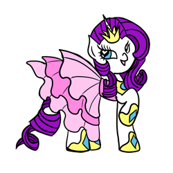 Size: 1280x1280 | Tagged: safe, artist:sugaropolis, rarity, pony, unicorn, clothes, female, mare, purple mane, solo, white coat