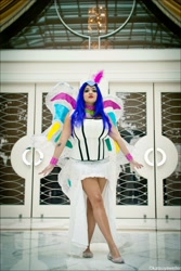 Size: 1873x2796 | Tagged: artist needed, safe, rarity, human, cosplay, glimmer wings, irl, irl human, katsucon, photo, solo