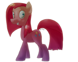 Size: 1500x1200 | Tagged: safe, artist:zoiby, pinkie pie, earth pony, pony, female, mare, pink coat, pink mane, simple background, solo, transparent background