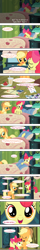 Size: 1300x8101 | Tagged: safe, artist:prettycupcakes, apple bloom, applejack, earth pony, pony, comic, engrish