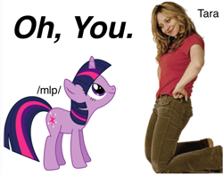 Size: 725x574 | Tagged: safe, derpibooru import, twilight sparkle, /mlp/, oh you, self ponidox, tara strong