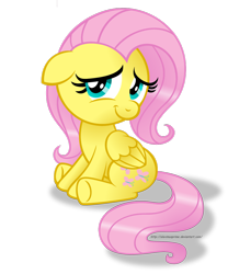 Size: 1024x1230 | Tagged: safe, artist:aleximusprime, fluttershy, pegasus, pony, cute, shyabetes, simple background, solo, transparent background