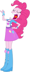 Size: 3000x7053 | Tagged: safe, artist:masem, pinkie pie, equestria girls, equestria girls (movie), absurd resolution, balloon, faic, simple background, solo, transparent background, vector