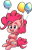 Size: 557x857 | Tagged: safe, artist:tweissie, pinkie pie, earth pony, pony, balloon, simple background, solo, transparent background