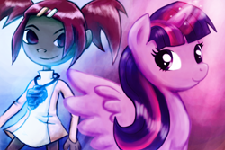 Size: 1024x683 | Tagged: safe, derpibooru import, twilight sparkle, twilight sparkle (alicorn), alicorn, pony, female, mare, sari sumdac, tara strong, transformers, transformers animated, voice actor