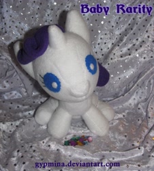 Size: 3000x3312 | Tagged: safe, artist:gypmina, rarity, gem, irl, photo, plushie, toy