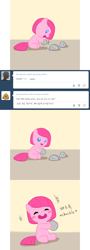 Size: 644x1784 | Tagged: safe, artist:apzzang, pinkie pie, pony, ask-grow-pinkie, baby, baby pie, baby pinkie pie, baby pony, comic, cute, diapinkes, foal, korean, tumblr, younger