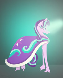 Size: 1024x1258 | Tagged: safe, artist:endergal2017, starlight glimmer, pony, unicorn, cape, clothes, glowing horn, solo