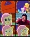 Size: 101x125 | Tagged: safe, fluttershy, pegasus, pony, comic, jpg artifacts, ken jeong, lowres, needs more jpeg, picture for breezies, small, wat