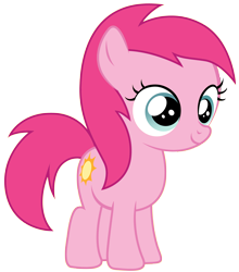 Size: 3454x3931 | Tagged: safe, artist:kooner-cz, edit, editor:jdueler11, pinkie pie, sunny daze, earth pony, pony, fanfic:past sins, recolor, simple background, solo, transparent background, vector