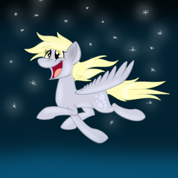 Size: 2000x2000 | Tagged: safe, artist:lekrazytacos, derpy hooves, pegasus, pony, female, happy, mare, solo