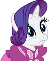 Size: 160x200 | Tagged: safe, rarity, pony, unicorn, clothes, dress, reaction image, scared, shocked, solo