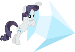 Size: 287x200 | Tagged: artist needed, source needed, safe, rarity, tom, pony, unicorn, the return of harmony, diamond, discorded, gem, simple background, solo, transparent background, vector