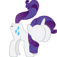 Size: 200x200 | Tagged: safe, rarity, pony, unicorn, buttface, female, mare, mouthbutt, plot, simple background, solo, transparent background, wat, why