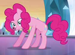 Size: 439x323 | Tagged: safe, screencap, pinkie pie, equestria girls, equestria girls (movie), cropped, solo