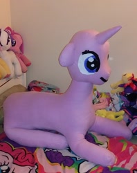 Size: 1851x2340 | Tagged: safe, artist:ponylover88, starlight glimmer, pony, handmade, huge, irl, photo, plushie, wip