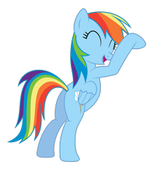 Size: 2340x2690 | Tagged: safe, artist:m.w., derpibooru import, rainbow dash, pegasus, pony, fall weather friends, bipedal, eyes closed, female, mare, plot, simple background, solo, standing up, trace, transparent background, vector