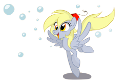 Size: 2300x1500 | Tagged: safe, artist:mirtash, derpy hooves, pegasus, pony, bubble, female, fez, hat, mare, rcf community, simple background, solo, transparent background