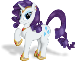 Size: 2755x2251 | Tagged: safe, artist:bluespaceling, rarity, pony, unicorn, female, horn, mare, solo, white coat