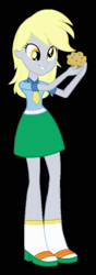 Size: 152x430 | Tagged: safe, screencap, derpy hooves, equestria girls, clothes, muffin, sandals, socks, socks with sandals, solo