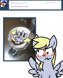 Size: 650x800 | Tagged: safe, derpy hooves, pegasus, pony, askcafeownerderpy, coffee, female, mare, tumblr