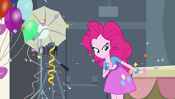 Size: 1920x1080 | Tagged: safe, screencap, pinkie pie, equestria girls, clothes, female, pink hair, solo