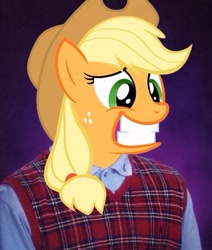 Size: 423x499 | Tagged: safe, applejack, bad luck applejack, bad luck brian, exploitable meme, meme