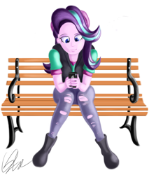 Size: 2234x2623 | Tagged: safe, artist:qbellas, starlight glimmer, equestria girls, mirror magic, spoiler:eqg specials, phone, solo